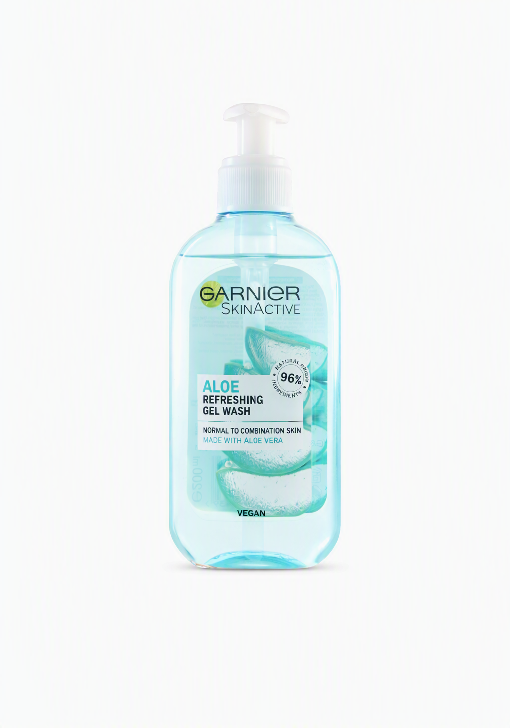 ژل شستشوی طراوت بخش آلوئه ورا گارنیر مناسب پوست نرمال و مختلط 200 میل Garnier SkinActive Aloe Refreshing Gel Wash 200ml